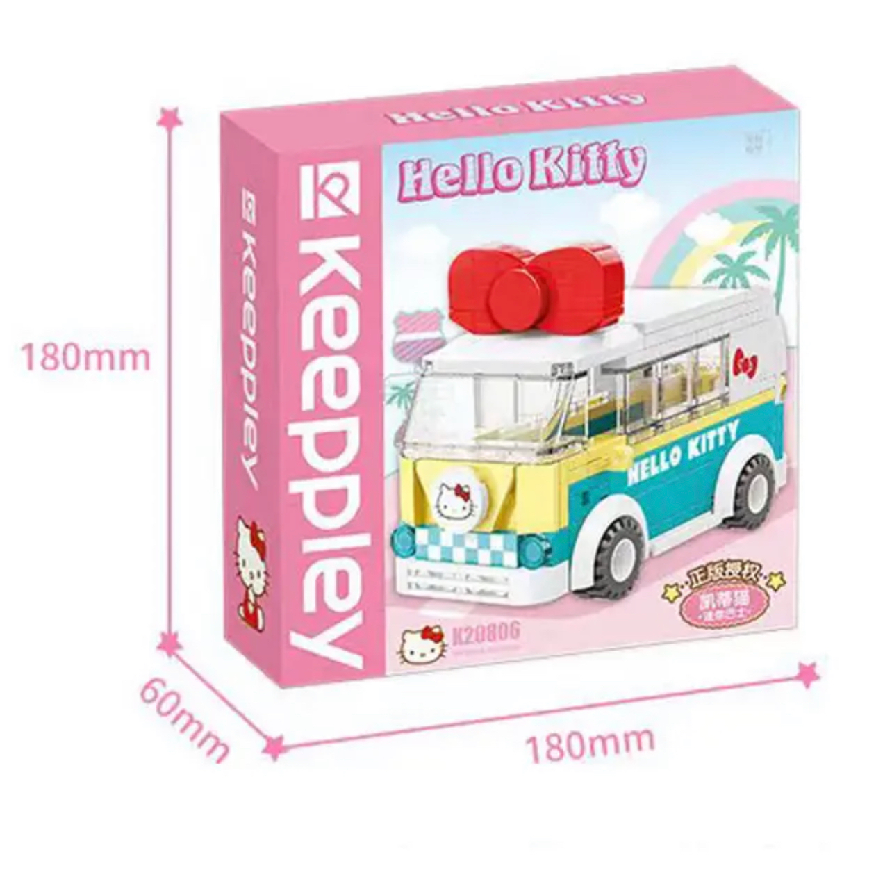 Keeppley Hello Kitty Mini bús K20806 epito játék