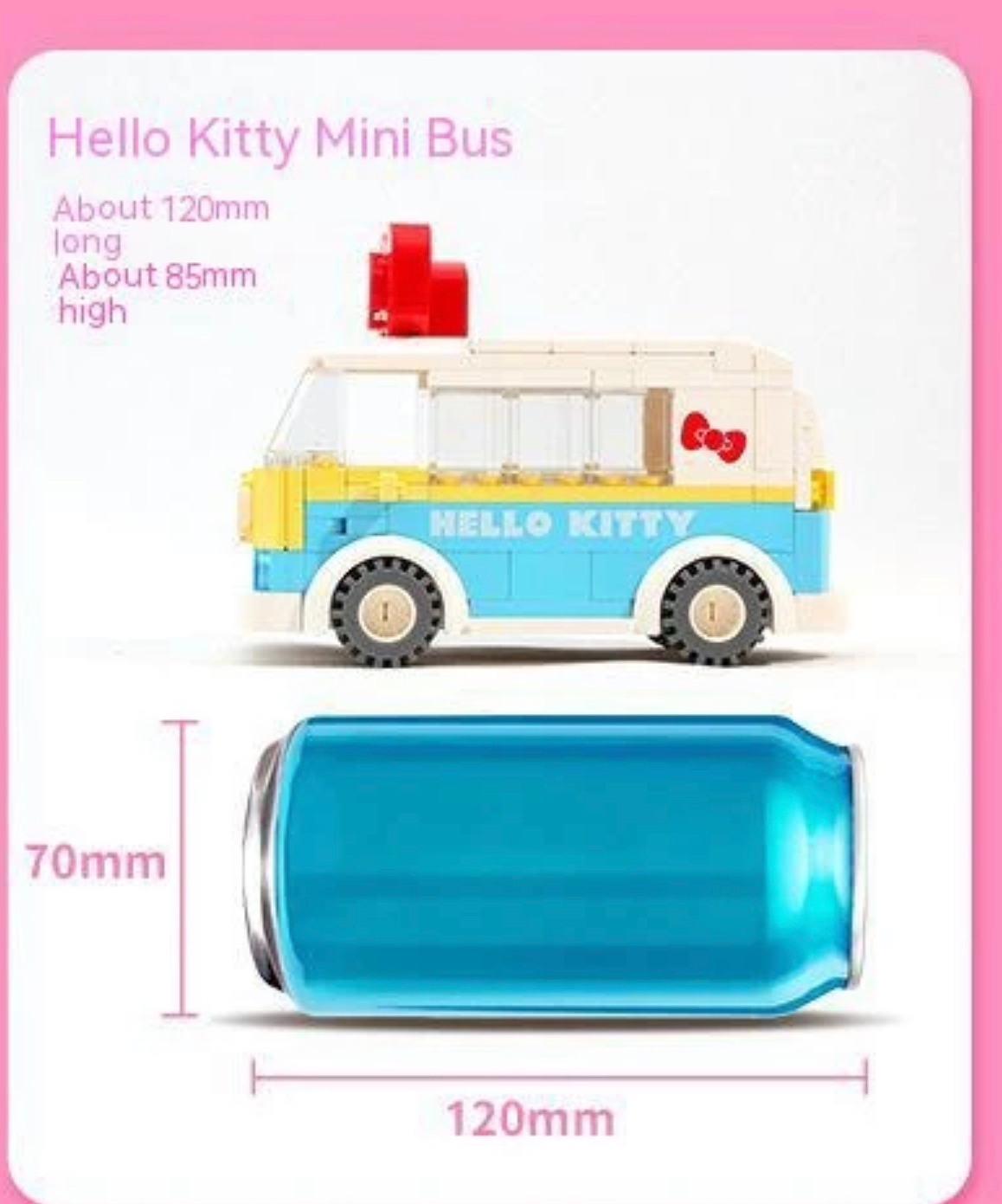 Keeppley Hello Kitty Mini bús K20806 epito játék