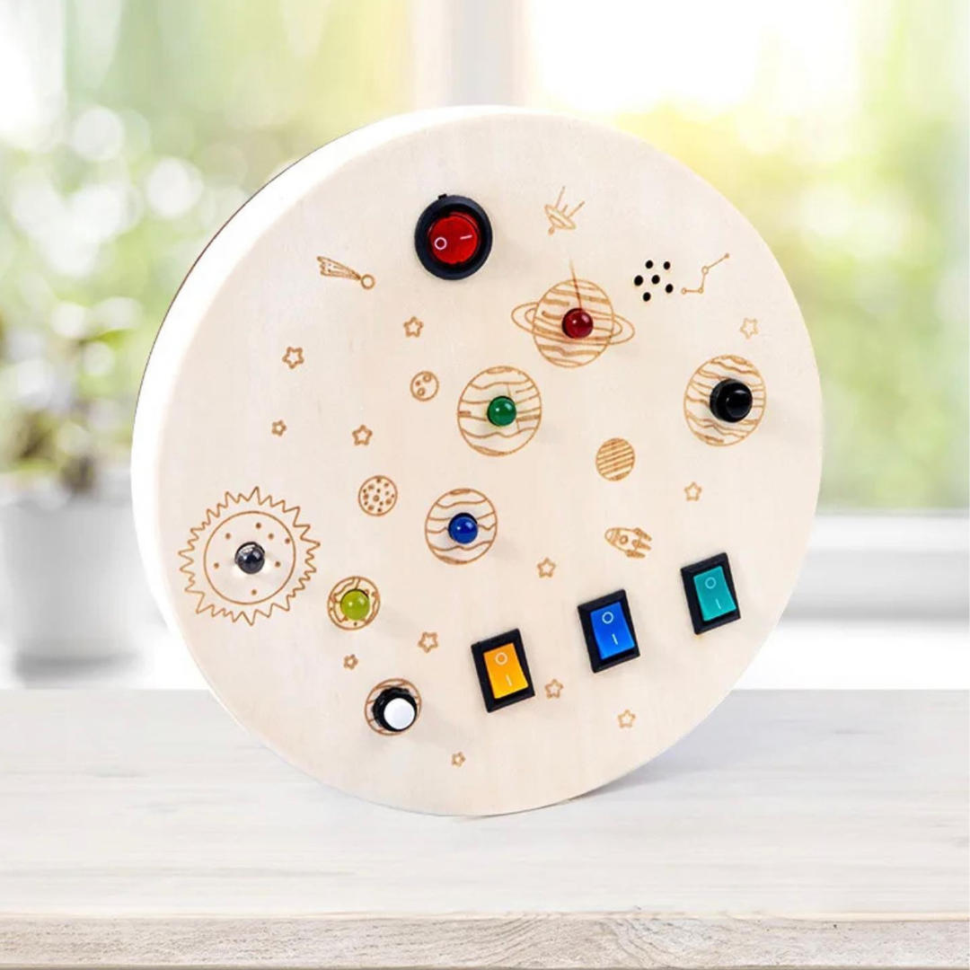 Fából készült szenzoros 6 érzékelők kör matató táblák