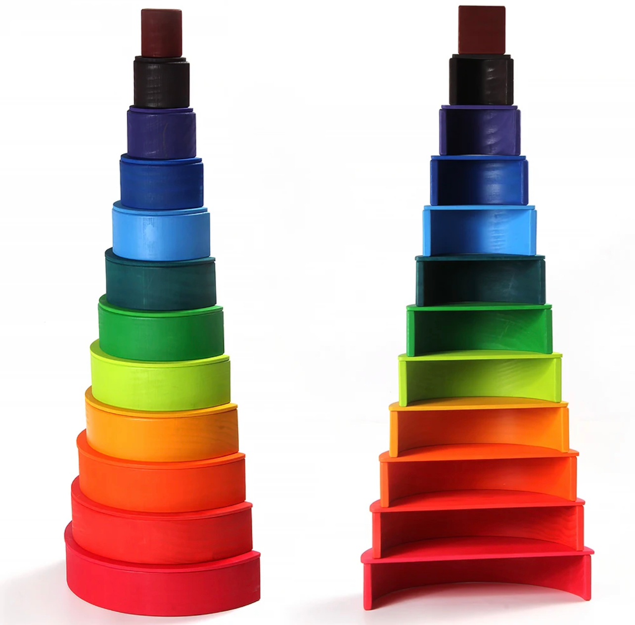 Montessori fából készült félkör ívek (11db)