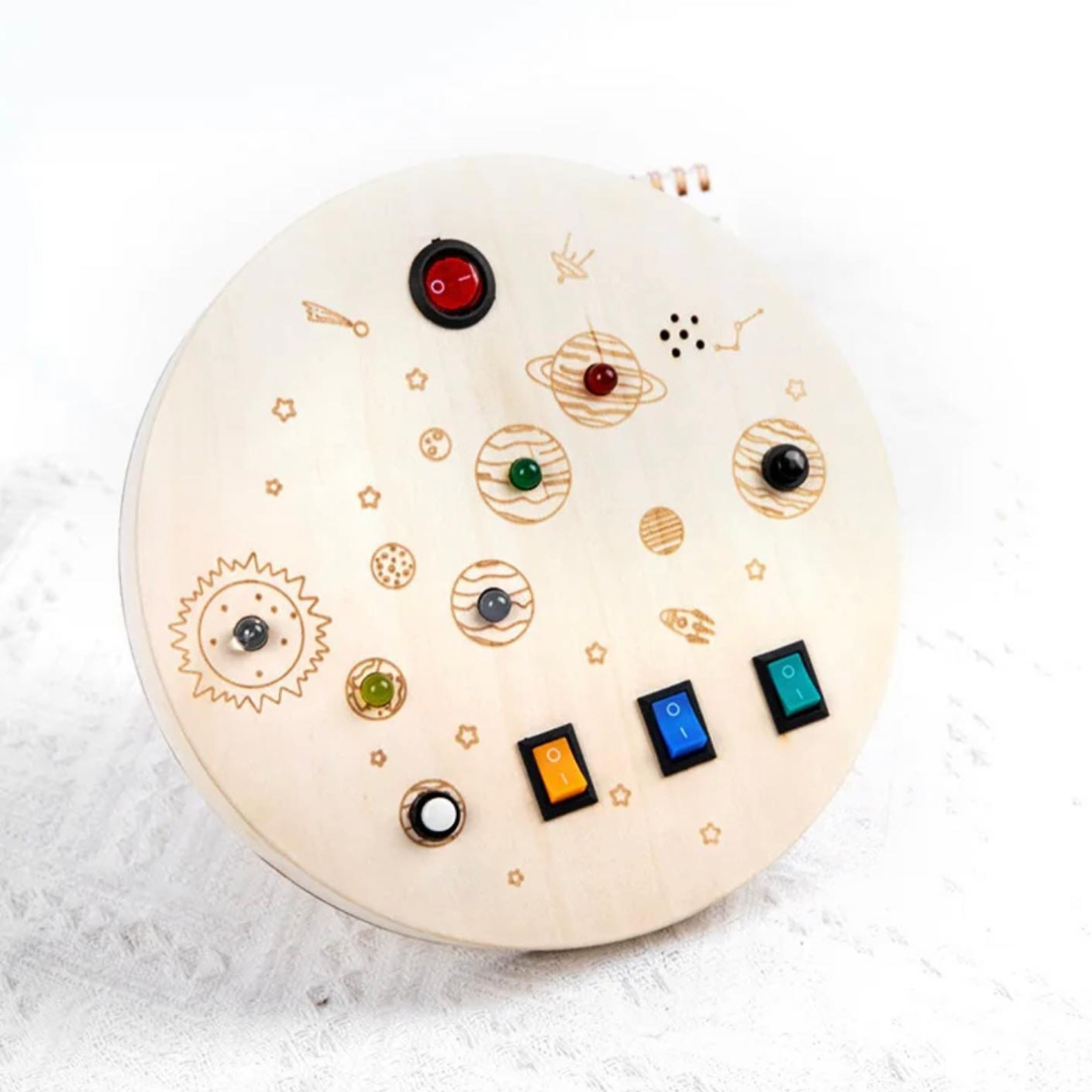 Fából készült szenzoros 6 érzékelők kör matató táblák