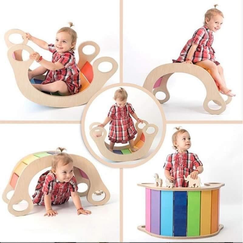 Montessori gyermek szivárvány hinta 5 in 1