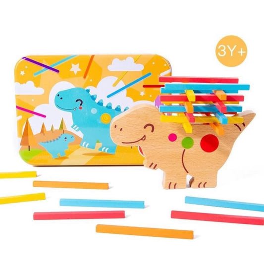 Dinoszauruszos egyensúlyozó fa játék