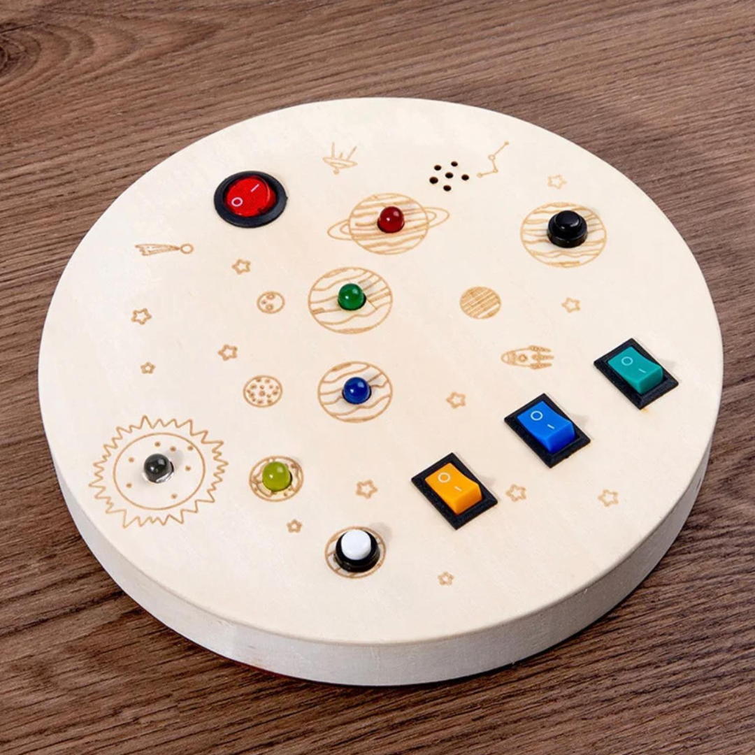 Fából készült szenzoros 6 érzékelők kör matató táblák