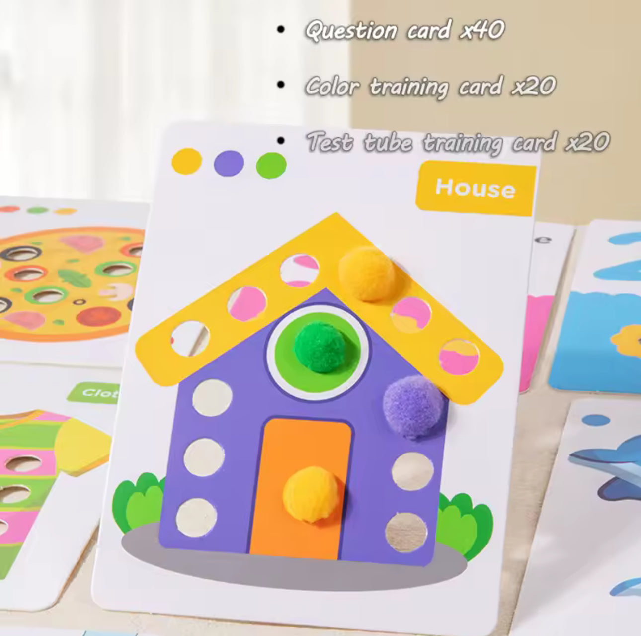 Montessori matematikai es színek fejlesztő társasjáték