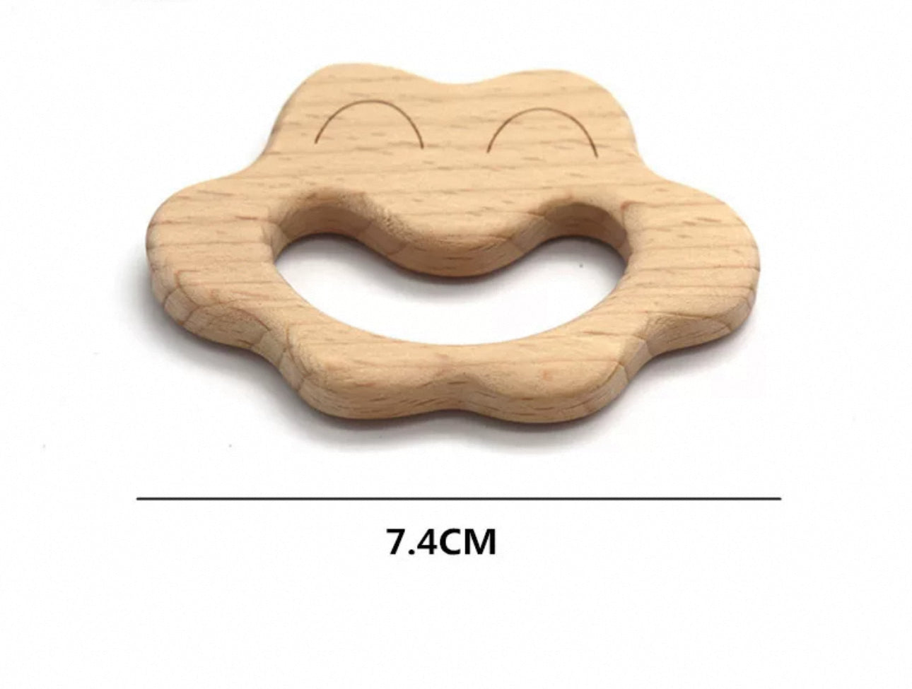7,4 cm-es béka alakú fa rágóka