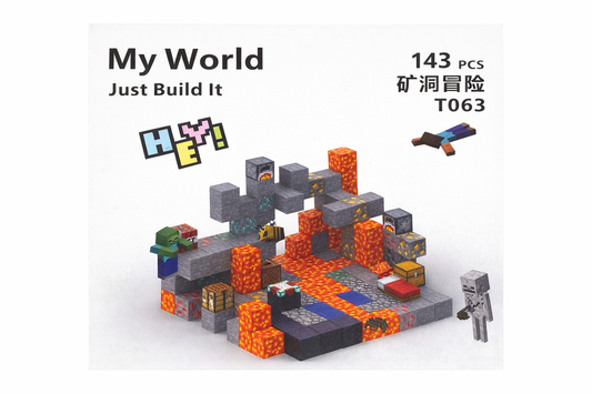 My World Bányász Kaland Építőjáték – 143 db-os Minecraft Építőkészlet Minifigurákkal