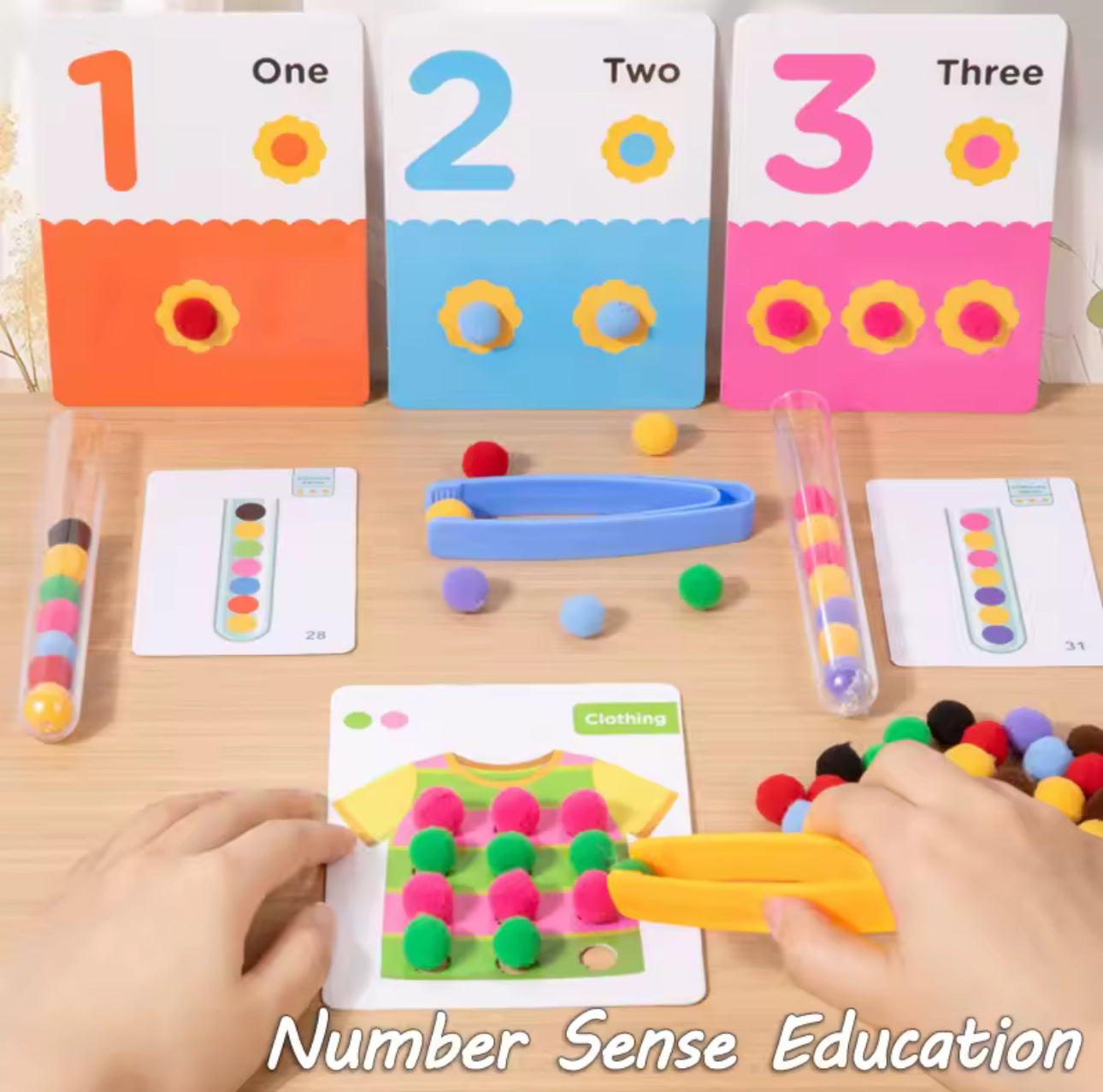 Montessori matematikai es színek fejlesztő társasjáték