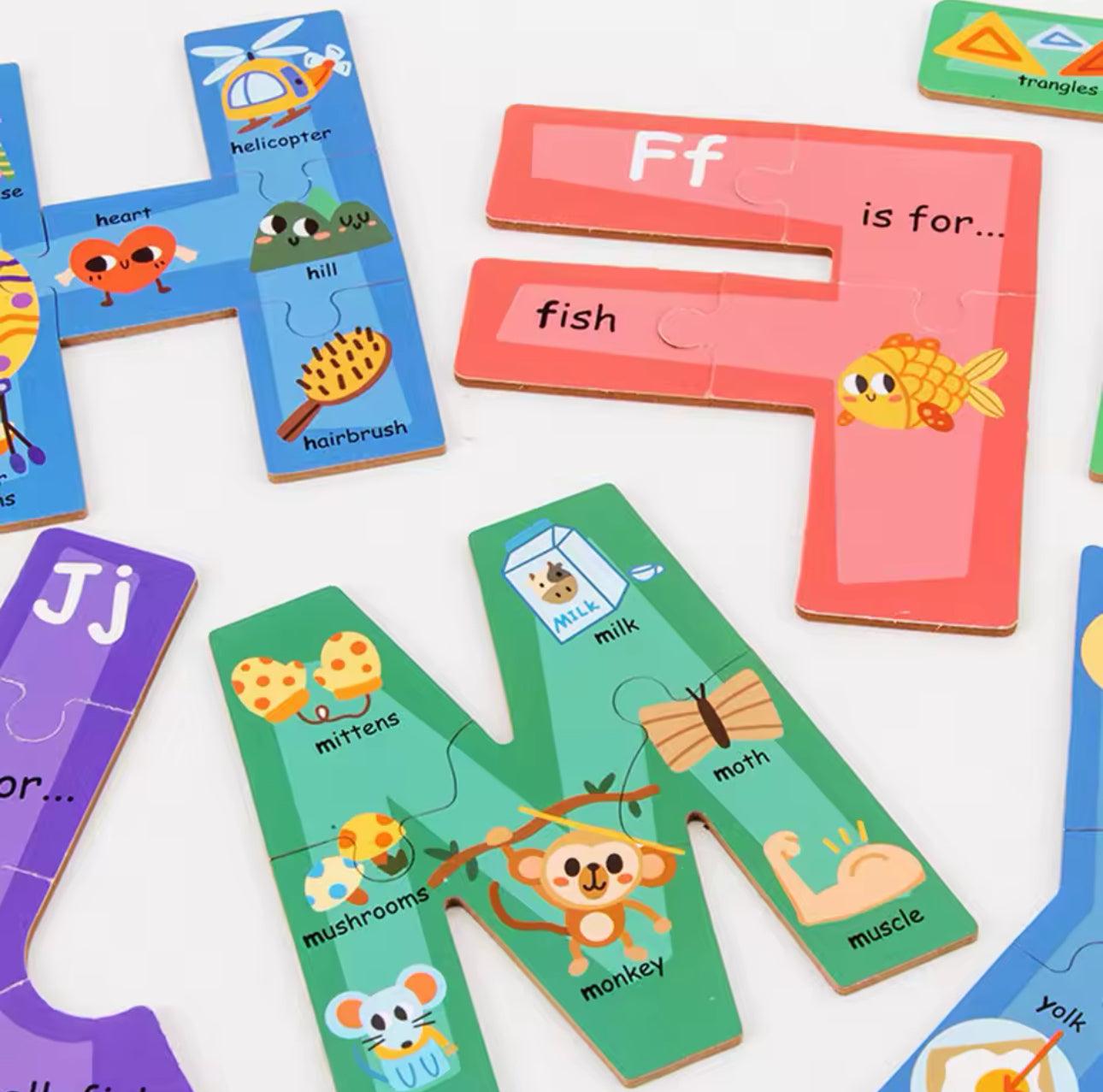 Fa puzzle angol ábécé