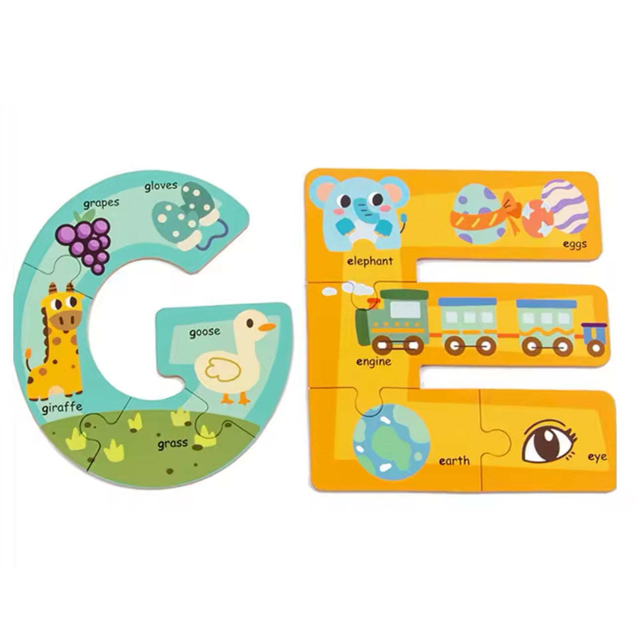 Fa puzzle angol ábécé