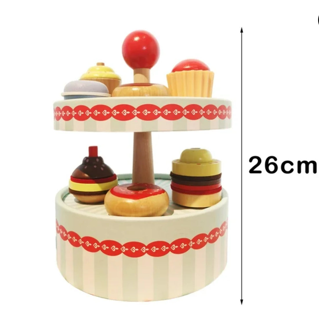Szerepjáték desszert szett muffinokkal, fánkokkal és makaronokkal