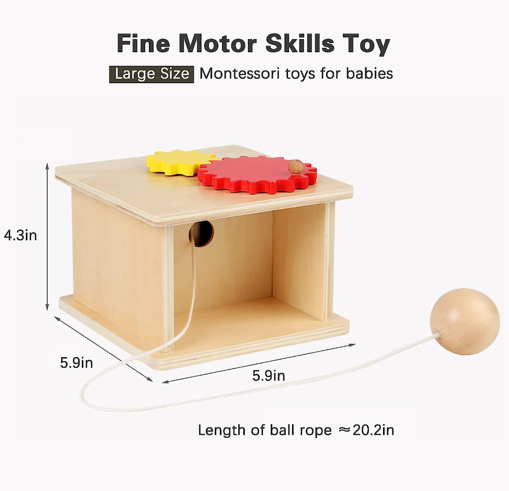 Montessori Fa tekercselő golyóval