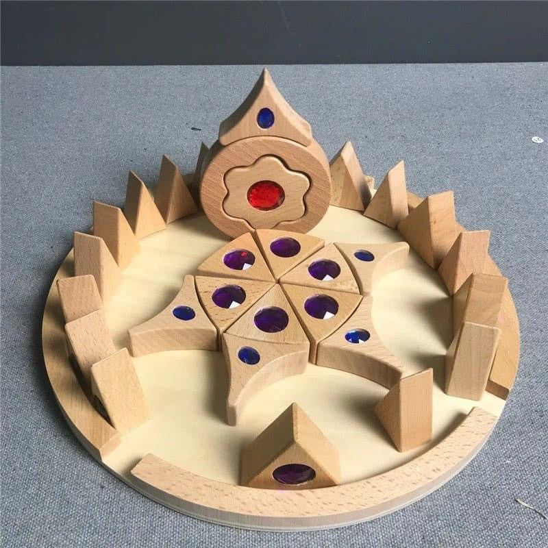 Mandala kristályos fa epito játék (43db)